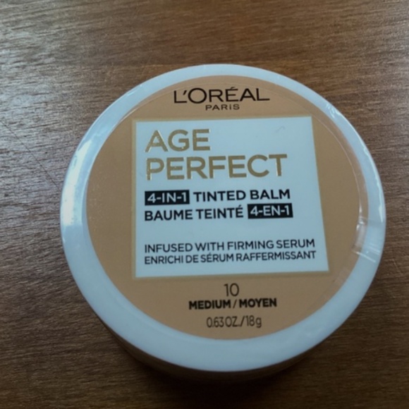 L’Oréal Paris Age Perfect 4-in-1 Tinted Balm  10 Medium  18g/0.63oz New Sealed - Picture 2 of 4
